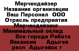 Мерчендайзер › Название организации ­ Ваш Персонал, ООО › Отрасль предприятия ­ Мерчендайзинг › Минимальный оклад ­ 17 000 - Все города Работа » Вакансии   . Адыгея респ.,Адыгейск г.